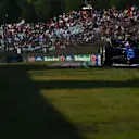 BUDAPEST, HUNGARY - JULY 19: Logan Sargeant of United States driving the (2) Williams FW46 Mercedes on track during practice ahead of the F1 Grand Prix of Hungary at Hungaroring on July 19, 2024 in Budapest, Hungary. (Photo by Rudy Carezzevoli/Getty Images)