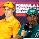 BUDAPEST, HUNGARY - JULY 18: Fernando Alonso of Spain and Aston Martin F1 Team attends the Drivers Press Conference during previews ahead of the F1 Grand Prix of Hungary at Hungaroring on July 18, 2024 in Budapest, Hungary. (Photo by Bryn Lennon/Getty Images)