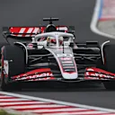 BUDAPEST, HUNGARY - JULY 20: Kevin Magnussen of Denmark driving the (20) Haas F1 VF-24 Ferrari on track during final practice ahead of the F1 Grand Prix of Hungary at Hungaroring on July 20, 2024 in Budapest, Hungary. (Photo by Rudy Carezzevoli/Getty Images)