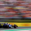 BUDAPEST, HUNGARY - JULY 20: Logan Sargeant of United States driving the (2) Williams FW46 Mercedes on track during final practice ahead of the F1 Grand Prix of Hungary at Hungaroring on July 20, 2024 in Budapest, Hungary. (Photo by Bryn Lennon - Formula 1/Formula 1 via Getty Images)