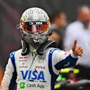 BUDAPEST, HUNGARY - JULY 20: 9th placed qualifier Daniel Ricciardo of Australia and Visa Cash App RB reacts in parc ferme during qualifying ahead of the F1 Grand Prix of Hungary at Hungaroring on July 20, 2024 in Budapest, Hungary. (Photo by Rudy Carezzevoli/Getty Images)