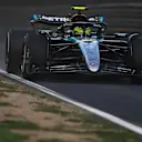 MONZA, ITALY - SEPTEMBER 01: Lewis Hamilton of Great Britain driving the (44) Mercedes AMG Petronas F1 Team W15 on track during the F1 Grand Prix of Italy at Autodromo Nazionale Monza on September 01, 2024 in Monza, Italy. (Photo by Rudy Carezzevoli/Getty Images)