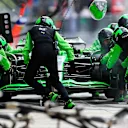 MONZA, ITALY - SEPTEMBER 01: Valterri Bottas of Stake F1 Kick Sauber and Finland  during the F1 Grand Prix of Italy at Autodromo Nazionale Monza on September 01, 2024 in Monza, Italy. (Photo by Peter Fox - Formula 1/Formula 1 via Getty Images)