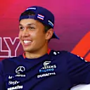 MONZA, ITALY - AUGUST 29: Alexander Albon of Thailand and Williams attends the Drivers Press Conference during previews ahead of the F1 Grand Prix of Italy at Autodromo Nazionale Monza on August 29, 2024 in Monza, Italy. (Photo by Clive Rose/Getty Images)