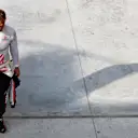 MONZA, ITALY - AUGUST 31: Thirteenth qualifier Kevin Magnussen of Denmark and Haas F1 walks in the Pitlane during qualifying ahead of the F1 Grand Prix of Italy at Autodromo Nazionale Monza on August 31, 2024 in Monza, Italy. (Photo by Mark Thompson/Getty Images)