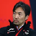 SUZUKA, JAPAN - APRIL 05:  Haas F1 Team Principal Ayao Komatsu attends the Team Principals Press Conference during practice ahead of the F1 Grand Prix of Japan at Suzuka International Racing Course on April 05, 2024 in Suzuka, Japan. (Photo by Bryn Lennon/Getty Images)