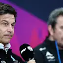 SUZUKA, JAPAN - APRIL 05: Mercedes GP Executive Director Toto Wolff attends the Team Principals Press Conference during practice ahead of the F1 Grand Prix of Japan at Suzuka International Racing Course on April 05, 2024 in Suzuka, Japan. (Photo by Bryn Lennon/Getty Images)