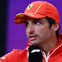 SUZUKA, JAPAN - APRIL 04: Carlos Sainz of Spain and Ferrari attends the Drivers Press Conference during previews ahead of the F1 Grand Prix of Japan at Suzuka International Racing Course on April 04, 2024 in Suzuka, Japan. (Photo by Clive Rose/Getty Images)