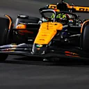 LAS VEGAS, NEVADA - NOVEMBER 23: Lando Norris of Great Britain driving the (4) McLaren MCL38 Mercedes on track during the F1 Grand Prix of Las Vegas at Las Vegas Strip Circuit on November 23, 2024 in Las Vegas, Nevada. (Photo by Mark Thompson/Getty Images)