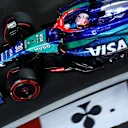 LAS VEGAS, NEVADA - NOVEMBER 21: Liam Lawson of New Zealand driving the (30) Visa Cash App RB VCARB 01 on track during practice ahead of the F1 Grand Prix of Las Vegas at Las Vegas Strip Circuit on November 21, 2024 in Las Vegas, Nevada. (Photo by Clive Rose - Formula 1/Formula 1 via Getty Images)