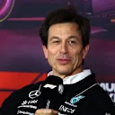 LAS VEGAS, NEVADA - NOVEMBER 21: Mercedes GP Executive Director Toto Wolff attends the Team Principals Press Conference during practice ahead of the F1 Grand Prix of Las Vegas at Las Vegas Strip Circuit on November 21, 2024 in Las Vegas, Nevada. (Photo by Clive Rose/Getty Images)