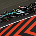 LAS VEGAS, NEVADA - NOVEMBER 22: Lewis Hamilton of Great Britain driving the (44) Mercedes AMG Petronas F1 Team W15 on track during final practice ahead of the F1 Grand Prix of Las Vegas at Las Vegas Strip Circuit on November 22, 2024 in Las Vegas, Nevada. (Photo by Meg Oliphant - Formula 1/Formula 1 via Getty Images)