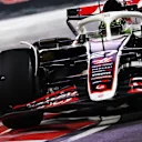 LAS VEGAS, NEVADA - NOVEMBER 22: Nico Hulkenberg of Germany driving the (27) Haas F1 VF-24 Ferrari on track during final practice ahead of the F1 Grand Prix of Las Vegas at Las Vegas Strip Circuit on November 22, 2024 in Las Vegas, Nevada. (Photo by Clive Rose - Formula 1/Formula 1 via Getty Images)
