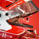 LAS VEGAS, NEVADA - NOVEMBER 22: Charles Leclerc of Monaco and Ferrari prepares to drive in the garage during qualifying ahead of the F1 Grand Prix of Las Vegas at Las Vegas Strip Circuit on November 22, 2024 in Las Vegas, Nevada. (Photo by Mark Sutton - Formula 1/Formula 1 via Getty Images)