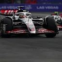 MEXICO CITY, MEXICO - OCTOBER 27: Kevin Magnussen of Denmark driving the (20) Haas F1 VF-24 Ferrari leads Nico Hulkenberg of Germany driving the (27) Haas F1 VF-24 Ferrari on track during the F1 Grand Prix of Mexico at Autodromo Hermanos Rodriguez on October 27, 2024 in Mexico City, Mexico. (Photo by Rudy Carezzevoli/Getty Images)