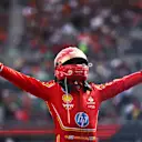 MEXICO CITY, MEXICO - OCTOBER 27: Race winner Carlos Sainz of Spain and Ferrari celebrates in parc ferme during the F1 Grand Prix of Mexico at Autodromo Hermanos Rodriguez on October 27, 2024 in Mexico City, Mexico. (Photo by Jared C. Tilton/Getty Images)