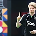 MEXICO CITY, MEXICO - OCTOBER 25: Robert Shwartzman of Israel and Stake F1 Team Kick Sauber walks in the Paddock prior to practice ahead of the F1 Grand Prix of Mexico at Autodromo Hermanos Rodriguez on October 25, 2024 in Mexico City, Mexico. (Photo by Mark Thompson/Getty Images)