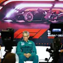 MEXICO CITY, MEXICO - OCTOBER 25: Haas F1 Team Principal Ayao Komatsu, Mike Krack, Team Principal of the Aston Martin F1 Team and Oracle Red Bull Racing Team Principal Christian Horner attend the Team Principals Press Conference during practice ahead of the F1 Grand Prix of Mexico at Autodromo Hermanos Rodriguez on October 25, 2024 in Mexico City, Mexico. (Photo by Bryn Lennon/Getty Images)