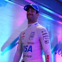 MIAMI, FLORIDA - MAY 03: Daniel Ricciardo of Australia and Visa Cash App RB walks to the garage prior to Sprint Qualifying ahead of the F1 Grand Prix of Miami at Miami International Autodrome on May 03, 2024 in Miami, Florida. (Photo by Rudy Carezzevoli/Getty Images)