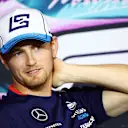 MIAMI, FLORIDA - MAY 02: Logan Sargeant of United States driving the (2) Williams FW46 Mercedes attends the Drivers Press Conference during previews ahead of the F1 Grand Prix of Miami at Miami International Autodrome on May 02, 2024 in Miami, Florida. (Photo by Clive Rose/Getty Images)