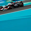 MIAMI, FLORIDA - MAY 04: Nico Hulkenberg of Germany driving the (27) Haas F1 VF-24 Ferrari on track during qualifying ahead of the F1 Grand Prix of Miami at Miami International Autodrome on May 04, 2024 in Miami, Florida. (Photo by Chris Graythen/Getty Images)