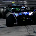 MONTE-CARLO, MONACO - MAY 26: Daniel Ricciardo of Australia driving the (3) Visa Cash App RB VCARB 01 chases Fernando Alonso of Spain driving the (14) Aston Martin AMR24 Mercedes on track during the F1 Grand Prix of Monaco at Circuit de Monaco on May 26, 2024 in Monte-Carlo, Monaco. (Photo by Rudy Carezzevoli/Getty Images)