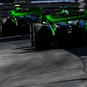 MONTE-CARLO, MONACO - MAY 26: Zhou Guanyu of China driving the (24) Kick Sauber C44 Ferrari and Valtteri Bottas of Finland driving the (77) Kick Sauber C44 Ferrari on track during the F1 Grand Prix of Monaco at Circuit de Monaco on May 26, 2024 in Monte-Carlo, Monaco. (Photo by Rudy Carezzevoli/Getty Images)
