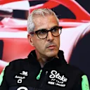 MONTE-CARLO, MONACO - MAY 24: Alessandro Alunni Bravi, Team Representative of Stake F1 Team Kick Sauber attends the Team Principals Press Conference during practice ahead of the F1 Grand Prix of Monaco at Circuit de Monaco on May 24, 2024 in Monte-Carlo, Monaco. (Photo by Clive Rose/Getty Images)