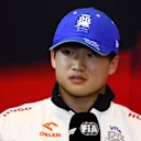MONTE-CARLO, MONACO - MAY 23: Yuki Tsunoda of Japan and Visa Cash App RB attends the Drivers Press Conference during previews ahead of the F1 Grand Prix of Monaco at Circuit de Monaco on May 23, 2024 in Monte-Carlo, Monaco. (Photo by Clive Rose/Getty Images)