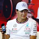 MONTE-CARLO, MONACO - MAY 23: George Russell of Great Britain and Mercedes attends the Drivers Press Conference during previews ahead of the F1 Grand Prix of Monaco at Circuit de Monaco on May 23, 2024 in Monte-Carlo, Monaco. (Photo by Clive Rose/Getty Images)