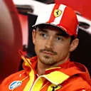 MONTE-CARLO, MONACO - MAY 23: Charles Leclerc of Monaco and Ferrari attends the Drivers Press Conference during previews ahead of the F1 Grand Prix of Monaco at Circuit de Monaco on May 23, 2024 in Monte-Carlo, Monaco. (Photo by Clive Rose/Getty Images)
