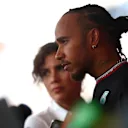 MONTE-CARLO, MONACO - MAY 25: 7th placed qualifier Lewis Hamilton of Great Britain and Mercedes talks to the media in the Paddock during qualifying ahead of the F1 Grand Prix of Monaco at Circuit de Monaco on May 25, 2024 in Monte-Carlo, Monaco. (Photo by Peter Fox - Formula 1/Formula 1 via Getty Images)