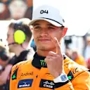ZANDVOORT, NETHERLANDS - AUGUST 25: Race winner Lando Norris of Great Britain and McLaren celebrates in parc ferme after the F1 Grand Prix of Netherlands at Circuit Zandvoort on August 25, 2024 in Zandvoort, Netherlands. (Photo by Mark Thompson/Getty Images)