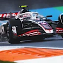 ZANDVOORT, NETHERLANDS - AUGUST 23: Nico Hulkenberg of Germany driving the (27) Haas F1 VF-24 Ferrari on track during practice ahead of the F1 Grand Prix of Netherlands at Circuit Zandvoort on August 23, 2024 in Zandvoort, Netherlands. (Photo by Joe Portlock/Getty Images)
