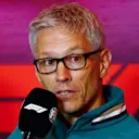 ZANDVOORT, NETHERLANDS - AUGUST 23: Mike Krack, Team Principal of the Aston Martin F1 Team attends the Team Principals Press Conference during practice ahead of the F1 Grand Prix of Netherlands at Circuit Zandvoort on August 23, 2024 in Zandvoort, Netherlands. (Photo by Clive Rose/Getty Images)