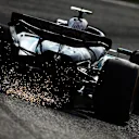 ZANDVOORT, NETHERLANDS - AUGUST 23: Sparks fly behind Lewis Hamilton of Great Britain driving the (44) Mercedes AMG Petronas F1 Team W15 on track during practice ahead of the F1 Grand Prix of Netherlands at Circuit Zandvoort on August 23, 2024 in Zandvoort, Netherlands. (Photo by Clive Rose/Getty Images)