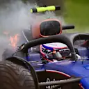 ZANDVOORT, NETHERLANDS - AUGUST 24: Logan Sargeant of United States crashes the (2) Williams FW46 Mercedes during final practice ahead of the F1 Grand Prix of Netherlands at Circuit Zandvoort on August 24, 2024 in Zandvoort, Netherlands. (Photo by Mario Renzi - Formula 1/Formula 1 via Getty Images)