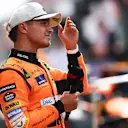 ZANDVOORT, NETHERLANDS - AUGUST 24: Pole position qualifier Lando Norris of Great Britain and McLaren looks on in parc ferme after qualifying ahead of the F1 Grand Prix of Netherlands at Circuit Zandvoort on August 24, 2024 in Zandvoort, Netherlands. (Photo by Mario Renzi - Formula 1/Formula 1 via Getty Images)