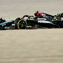 LUSAIL CITY, QATAR - NOVEMBER 29: Lewis Hamilton of Great Britain driving the (44) Mercedes AMG Petronas F1 Team W15 on track during practice ahead of the F1 Grand Prix of Qatar at Lusail International Circuit on November 29, 2024 in Lusail City, Qatar. (Photo by Clive Mason/Getty Images)