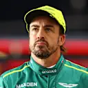 LUSAIL CITY, QATAR - NOVEMBER 29: 11th placed qualifier Fernando Alonso of Spain and Aston Martin F1 Team walks in parc ferme during Sprint Qualifying ahead of the F1 Grand Prix of Qatar at Lusail International Circuit on November 29, 2024 in Lusail City, Qatar. (Photo by Bryn Lennon - Formula 1/Formula 1 via Getty Images)