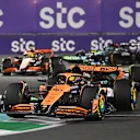 JEDDAH, SAUDI ARABIA - MARCH 09: Oscar Piastri of Australia driving the (81) McLaren MCL38 Mercedes on track during the F1 Grand Prix of Saudi Arabia at Jeddah Corniche Circuit on March 09, 2024 in Jeddah, Saudi Arabia. (Photo by Rudy Carezzevoli/Getty Images)