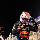 JEDDAH, SAUDI ARABIA - MARCH 09: Race winner Max Verstappen of the Netherlands and Oracle Red Bull Racing celebrates in parc ferme during the F1 Grand Prix of Saudi Arabia at Jeddah Corniche Circuit on March 09, 2024 in Jeddah, Saudi Arabia. (Photo by Bryn Lennon - Formula 1/Formula 1 via Getty Images)