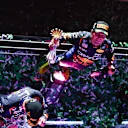 JEDDAH, SAUDI ARABIA - MARCH 09: Second placed Sergio Perez of Mexico and Oracle Red Bull Racing celebrates on the podium during the F1 Grand Prix of Saudi Arabia at Jeddah Corniche Circuit on March 09, 2024 in Jeddah, Saudi Arabia. (Photo by Mark Thompson/Getty Images)