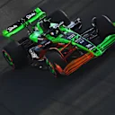 JEDDAH, SAUDI ARABIA - MARCH 07: Valtteri Bottas of Finland driving the (77) Kick Sauber C44 Ferrari on track during practice ahead of the F1 Grand Prix of Saudi Arabia at Jeddah Corniche Circuit on March 07, 2024 in Jeddah, Saudi Arabia. (Photo by Rudy Carezzevoli/Getty Images)