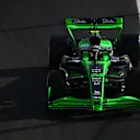 JEDDAH, SAUDI ARABIA - MARCH 07: Zhou Guanyu of China driving the (24) Kick Sauber C44 Ferrari on track during practice ahead of the F1 Grand Prix of Saudi Arabia at Jeddah Corniche Circuit on March 07, 2024 in Jeddah, Saudi Arabia. (Photo by Clive Mason/Getty Images)