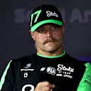 JEDDAH, SAUDI ARABIA - MARCH 06: Valtteri Bottas of Finland and Stake F1 Team Kick Sauber attends the Drivers Press Conference during previews ahead of the F1 Grand Prix of Saudi Arabia at Jeddah Corniche Circuit on March 06, 2024 in Jeddah, Saudi Arabia. (Photo by Peter Fox/Getty Images)