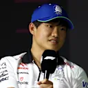 JEDDAH, SAUDI ARABIA - MARCH 06: Yuki Tsunoda of Japan and Visa Cash App RB attends the Drivers Press Conference during previews ahead of the F1 Grand Prix of Saudi Arabia at Jeddah Corniche Circuit on March 06, 2024 in Jeddah, Saudi Arabia. (Photo by Peter Fox/Getty Images)