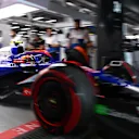 JEDDAH, SAUDI ARABIA - MARCH 08: Yuki Tsunoda of Japan driving the (22) Visa Cash App RB VCARB 01 leaves the garage during qualifying ahead of the F1 Grand Prix of Saudi Arabia at Jeddah Corniche Circuit on March 08, 2024 in Jeddah, Saudi Arabia. (Photo by Rudy Carezzevoli/Getty Images)