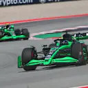 BARCELONA, SPAIN - JUNE 23: Valtteri Bottas of Finland driving the (77) Kick Sauber C44 Ferrari on track during the F1 Grand Prix of Spain at Circuit de Barcelona-Catalunya on June 23, 2024 in Barcelona, Spain. (Photo by Joe Portlock - Formula 1/Formula 1 via Getty Images)