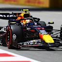 BARCELONA, SPAIN - JUNE 21: Sergio Perez of Mexico driving the (11) Oracle Red Bull Racing RB20 on track during practice ahead of the F1 Grand Prix of Spain at Circuit de Barcelona-Catalunya on June 21, 2024 in Barcelona, Spain. (Photo by Clive Rose - Formula 1/Formula 1 via Getty Images)